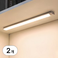 2배 밝기 LED 센서등 R89084E 30cm 화이트, 2개