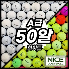 타이틀리스트 토탈브랜드 혼합 로스트볼 A급, 화이트 A급, 50개