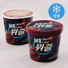 롯데웰푸드 위즐 칙촉 아이스크림 (냉동), 660ml, 2개