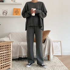 아모르데이 코얼 니트 상하의 리뷰후기