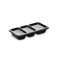 PT 반찬 3칸 일회용 용기 DS-401 검정 리뷰후기