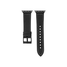 비쉐르 애플워치 3/4/5 모던 앤티크 레더 밴드 세트 (42/44mm 호환 가능), 블랙, 1세트