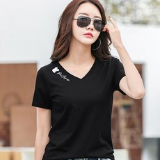 데일로엔 여성용 미키 브이넥 반팔 티셔츠 리뷰후기