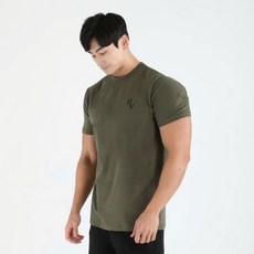 허그본 남성용 데일리 머슬핏 HV 반팔 티셔츠 무지라인 리뷰후기