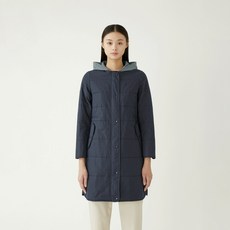 올리비아로렌 여성용 후드배색 맞퀼팅 점퍼 VVBKAYS1261