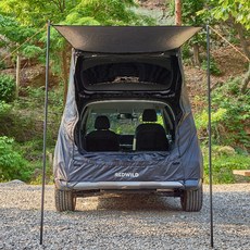 메이튼 레드와일드 올뉴 니로 EV 차박 텐트 캠핑 도킹 쉘터 꼬리 카, 5인용이상, 블랙