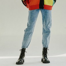 쥬시쥬디 여성용 J스톤 워싱 조거팬츠 JVD526B