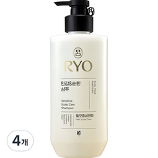 려 민감 & 순한 샴푸 플로럴향, 480ml, 4개