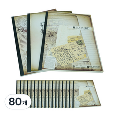 OXFORD 빈티지 잘펴지는 노트 B5 30매, 랜덤발송,