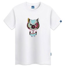 진마니아 스팽글 부엉이 라운드 빅사이즈 반팔티 TS-130 리뷰후기