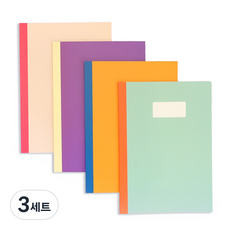 멜로우 비비드 무선 노트 4종, 혼합색상,
