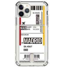 저스트포유 보딩 투명방탄 카드 휴대폰 케이스