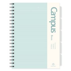 포포팬시 8000 캠퍼스 PP 인덱스 노트, 민트,