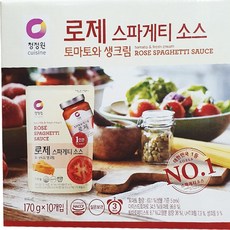 청정원 로제 스파게티 소스 10개입 토마토와 생크림 사은품증정 리뷰후기