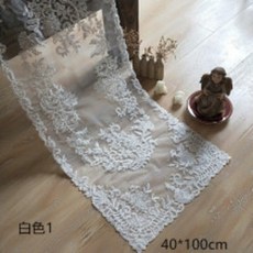 식탁보 레이스 테이블플래그 자수 티테이블 화장대 오단수납장 덮개천 먼지방지커버 직사각형 티테이블보