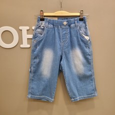 오후 부평점 중 완전 인기템#라이크라 소재로 스판력이 넘 좋아요#여름내내 시원하고 편하게#워싱도 예쁜 7부 데님팬츠