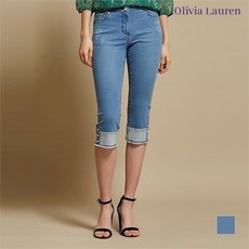 올리비아로렌 진주장식 7부 데님팬츠_블루_VOCMPWM4441_2001 구로점 리뷰후기