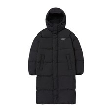널디 솔리드 롱 다운 자켓 블랙