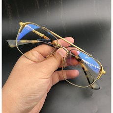 안경테 남 레트로 빈티지 오버사이즈 안티 블루 고도근시