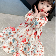 미니맘 아동 유아 봄 플라워 플레어 롱 원피스 데일리 등원룩 나들이 리뷰후기