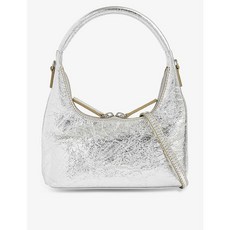 MARGE SHERWOOD Hobo shoulder bag 마지셔우드 호보 미니 크링클 가죽 숄더백 실버 크링클