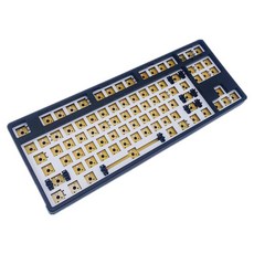 87 키 DIY 기계식 키보드 키트 핫 스왑 가능 스위치 프로그래밍 가능 완전 프로그래밍 가능 액세서리 백라이트 RGB, 36x14x3cm, ABS, 검은 색, 텐키리스, Black
