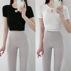 로라벨 오스 반팔 크롭 필라테스복 요가복 필라테스옷 필라테스커버업 필라테스상의 여성 운동복 티 봄 여름 가을 리뷰후기