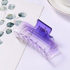 수스다 그라데션 홀스퀘어 유광 반달 아크릴 나비 집게핀 올림머리 헤어집게핀