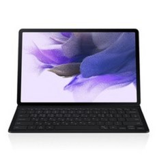삼성 갤럭시 탭 S8 플러스용 슬림 키보드 북커버 케이스 (탭S7 FE/S7+ 호환), 블랙