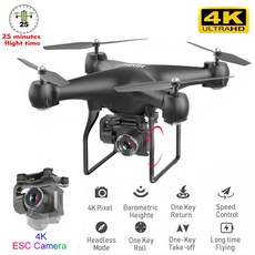 RC 드론 QUADCOTER UAV 카메라 4K 전문 광각 항공 사진 긴 수명 원격 제어 플라이 윙 기계 장난감