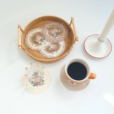 앤틱 도일리 티코스터 리뷰후기