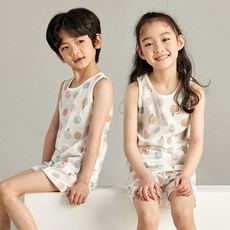 캐릭모아키즈 쟈가드 유아 아동 주니어 내의 내복 실내복 민소매-달달아이스크림 리뷰후기