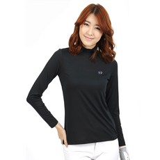 포나인 여성용 골프 이너웨어 기능성 반폴라 긴팔 티셔츠 TA232W
