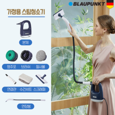 BLAUPUNKT 핸디 스팀청소기 고온 고압 강력분사 침대 쇼파 청소 살균 7in1 청소기, 가정용