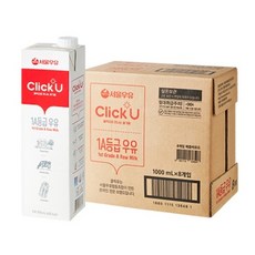 서울우유 클릭유 1A등급 우유, 8개, 1000ml