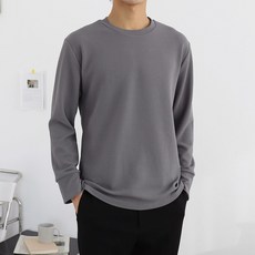 더베이직샵 베이직 링클 프리 스트레치 슬릿 커프스 긴팔 티셔츠 리뷰후기