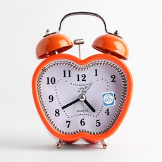 사과모양 해머벨 탁상시계/인테리어용 알람시계