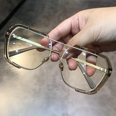 안경테 남여 오버사이즈 빈티지 투명 고도근시 안티 블루 리뷰후기