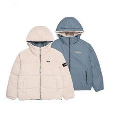 내셔널지오그래픽 후리스 뽀글이 리머 리버시블 플리스 후디 덕다운 점퍼 L BEIGE N214UDW050