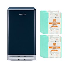 매직캔 스텔라 휴지통 27L + 리필 280R4B 4p 세트, 네이비(MJ280NG)