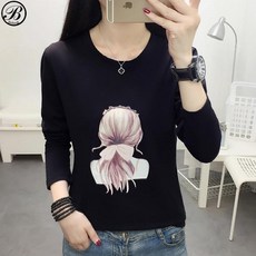 용순언니 bebedi 여성용 걸스디 프린팅 긴팔티셔츠 리뷰후기