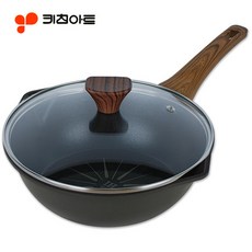 키친아트 수구팬유리뚜껑 인덕션후라이팬 밀크팬 궁중팬 웍 볶음팬 에그팬