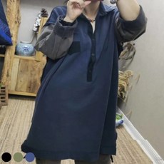 도오빠 여성 롱 셔츠 남방 원피스 니트 가을 겨울 여자롱셔츠