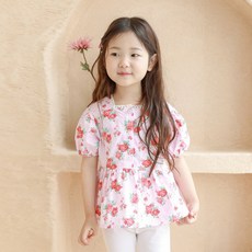 핑크트리 여름신상 나염 블라우스 플라워 셔츠 남방 아동복 유아복 키즈 여아 하객 선물 주니어 초등 리뷰 후기