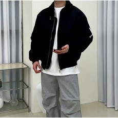 MA1 남자 양털 항공점퍼 숏 패딩 오버핏 잠바 4컬러