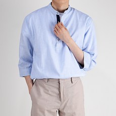 스타일에스 DN 남자 빅사이즈 린넨st 헨리넥 7부 셔츠 리뷰후기