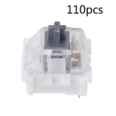 outemu rgb 게임 스위치 클릭 스위치 기계식 키보드 스위치 3pin, 은, 110