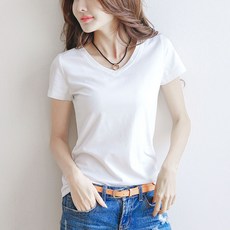 로지 브이넥 여성반팔티셔츠 리뷰후기