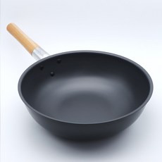 림테이블 웍 볶음팬 경질 중화후라이팬 가정용 업소용 튀김 중국팬 북경 궁중팬 나무손잡이 리뷰후기