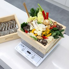 키친아트 편백나무 찜기 2단 편백찜기 KAP-P443R 가정용 캠핑용, 1개